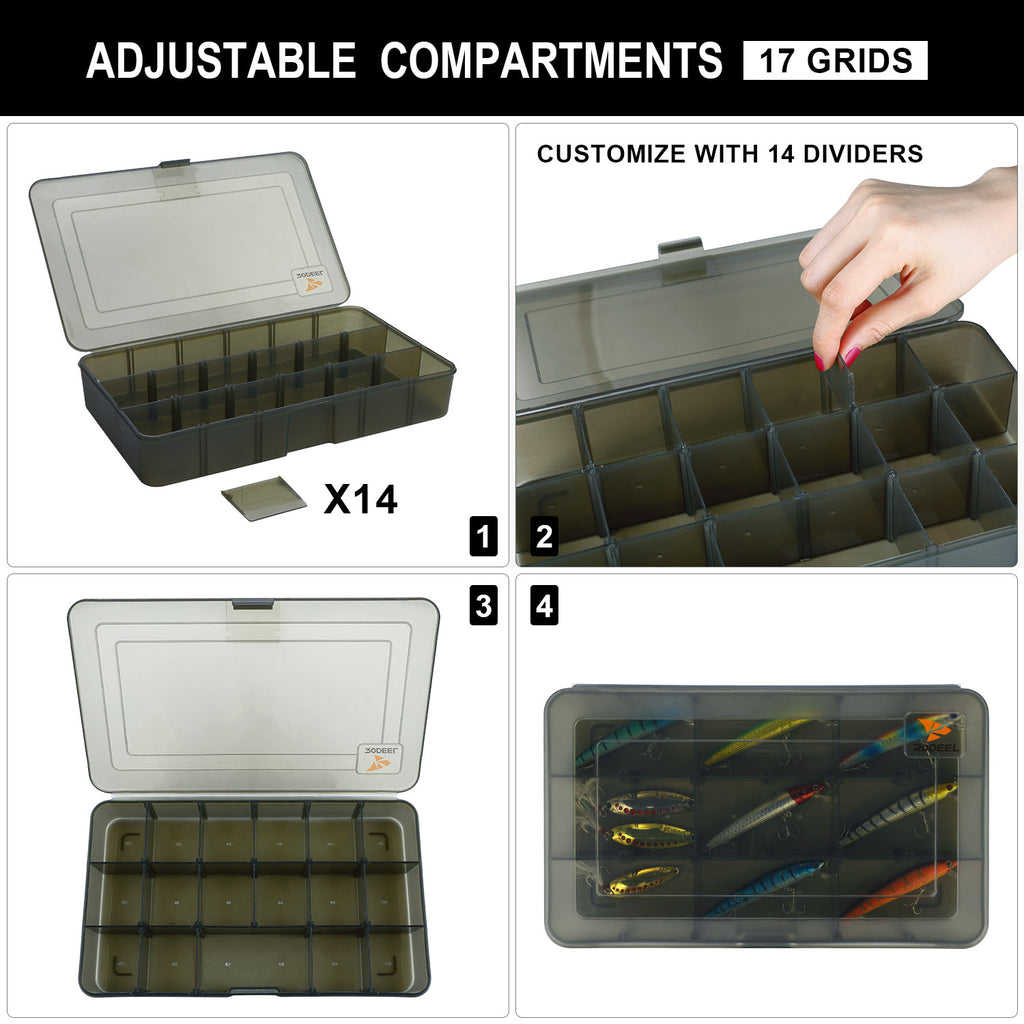adjustable tackle box 2 Pcs Green Tackle Box – Rodeel Fishing