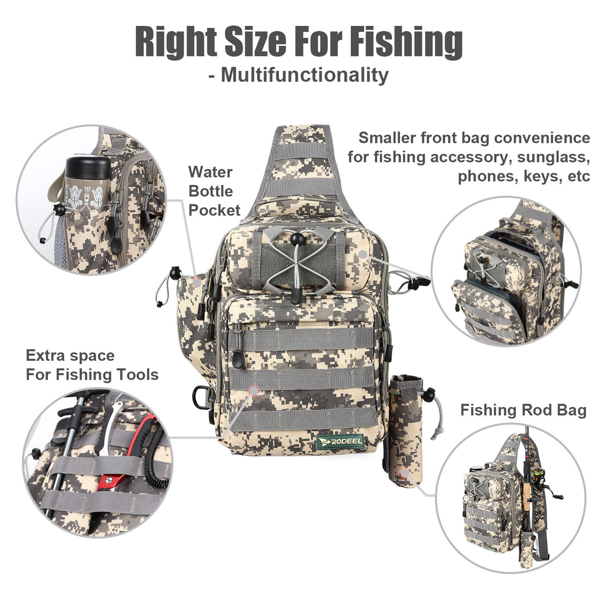 Beige Sling Shlouder Backpack