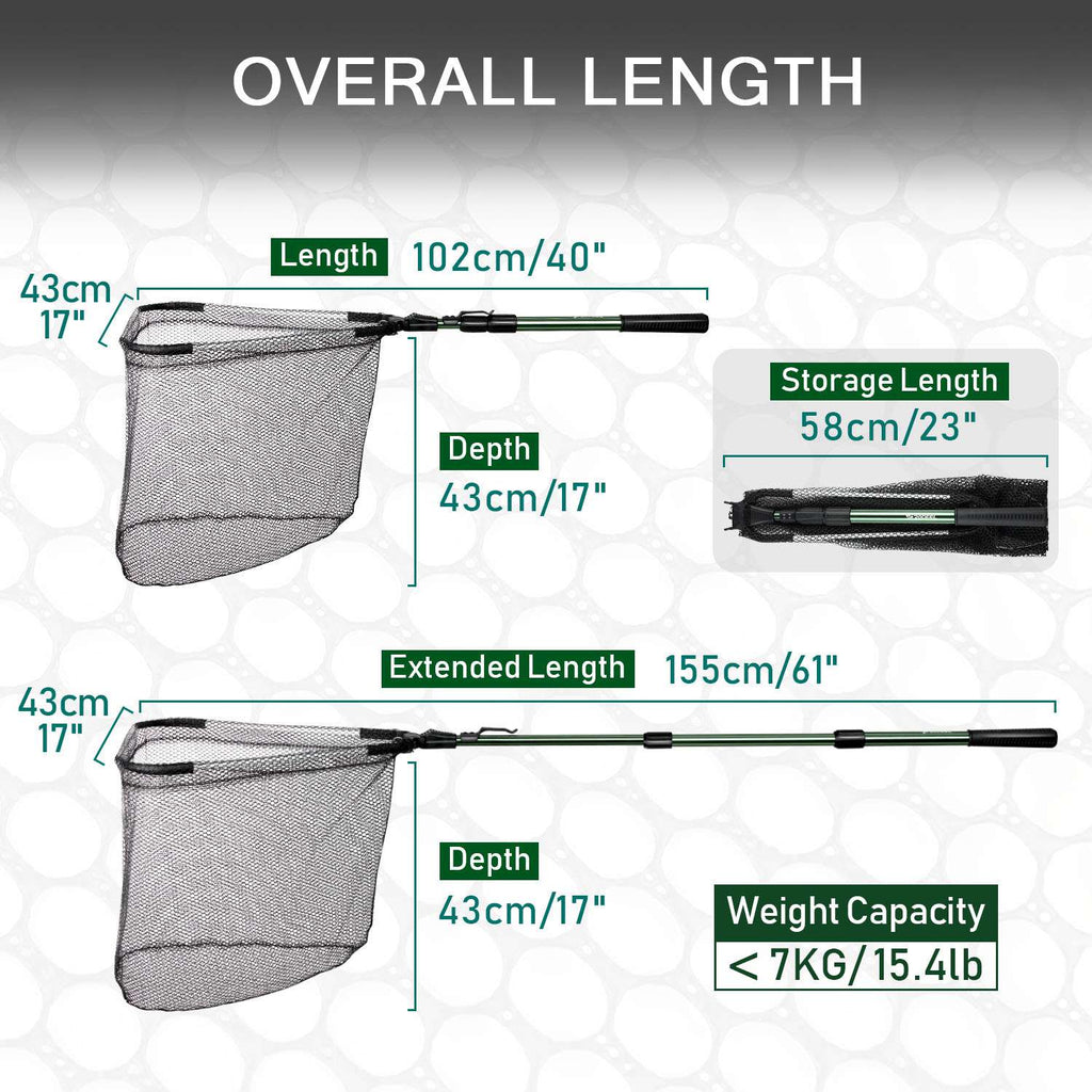 Telescopic Folding Landing Net Pole – Rodeel Fishing Telescopic Folding Landing Net Pole – Rodeel Fishing