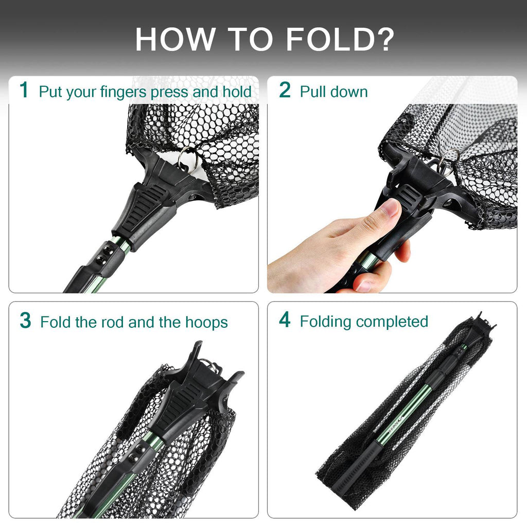 Telescopic Folding Landing Net Pole Rodeel Fishing Telescopic Folding Landing Net Pole Rodeel Fishing
