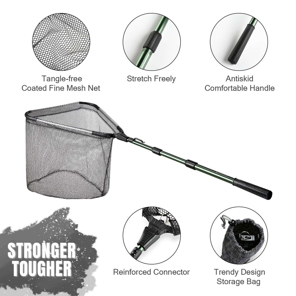 Telescopic Folding Landing Net Pole Rodeel Fishing Telescopic Folding Landing Net Pole Rodeel Fishing