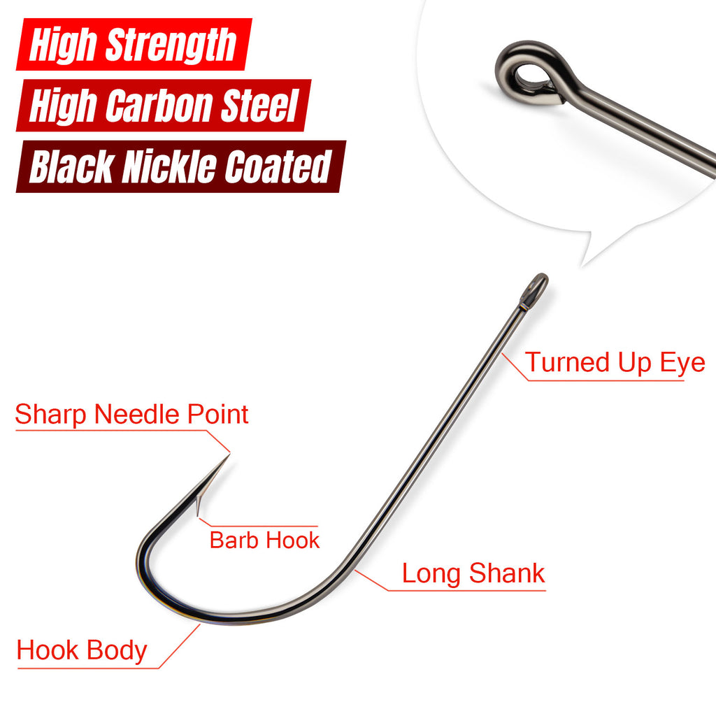 120 Pcs Aberdeen Hooks Rodeel Fishing 120 Pcs Aberdeen Hooks Rodeel Fishing