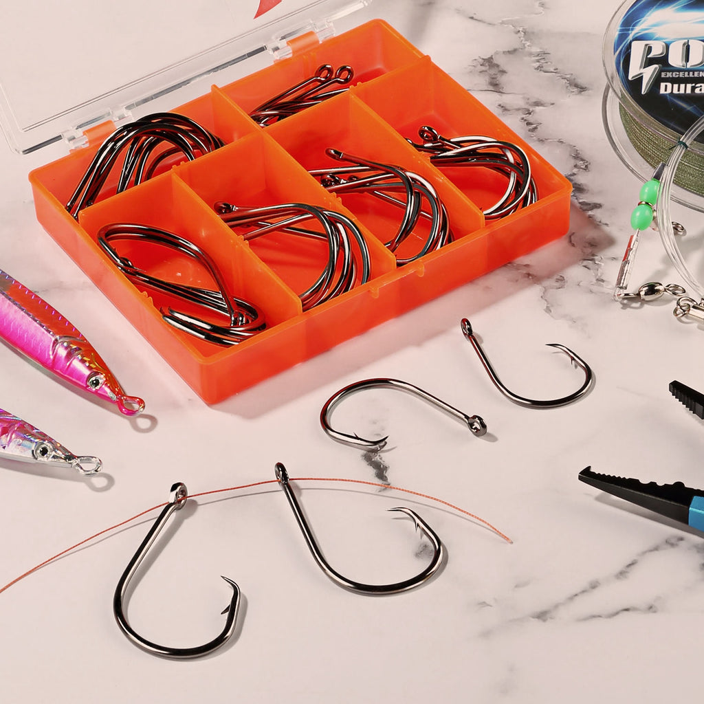 Circle Hooks Set Tackcle Box Rodeel Fishing Circle Hooks Set Tackcle Box Rodeel Fishing