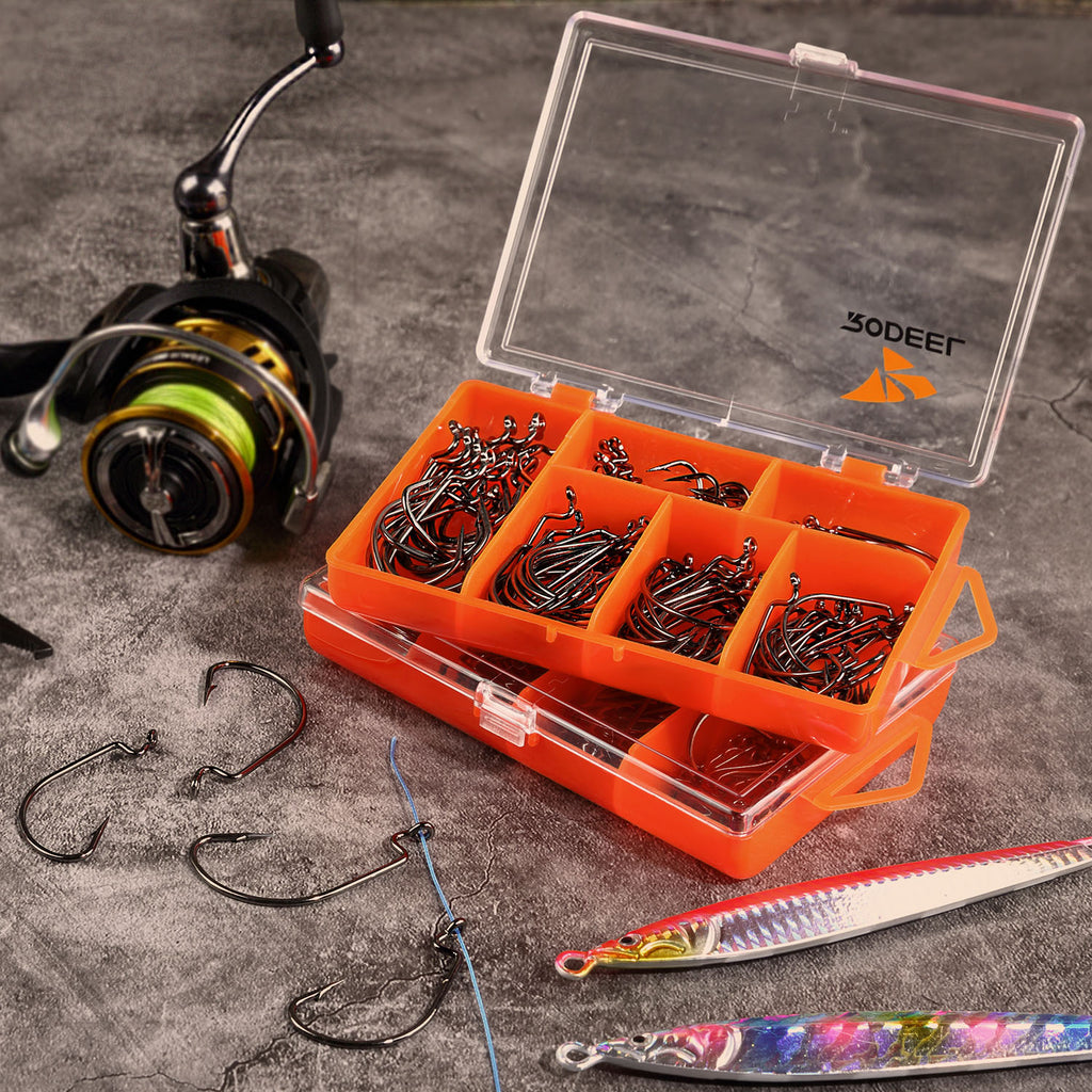 120 Pcs Wide Belly Crank Hooks – Rodeel Fishing