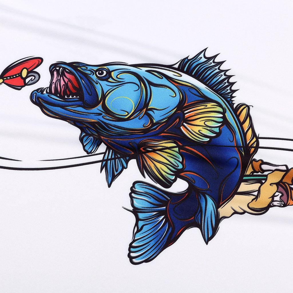 Sea Bass Fishing Long Sleeve T-Shirt – Rodeel Fishing